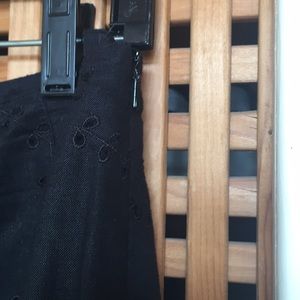 Charter Club black eyelet crop pant. Super cute!!